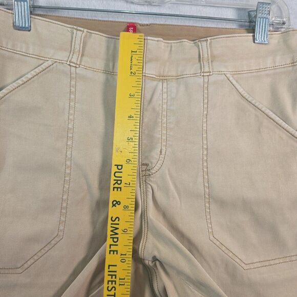 Spanx Pull On Shorts Denim Chino Women's Large Stretch Lightweight Tummy Control - Picture 8 of 10